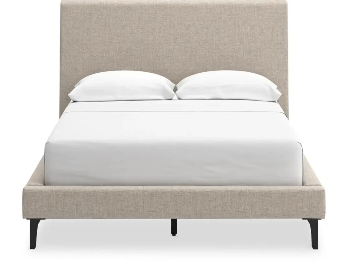 Mor Furniture Cielden Upholstered Bed In Soft Gray, Queen