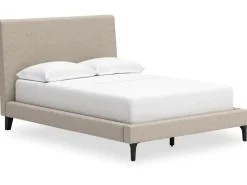 Mor Furniture Cielden Upholstered Bed In Soft Gray, Queen