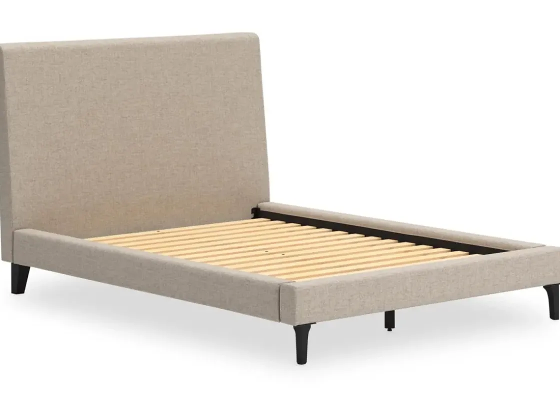 Mor Furniture Cielden Upholstered Bed In Soft Gray, Queen