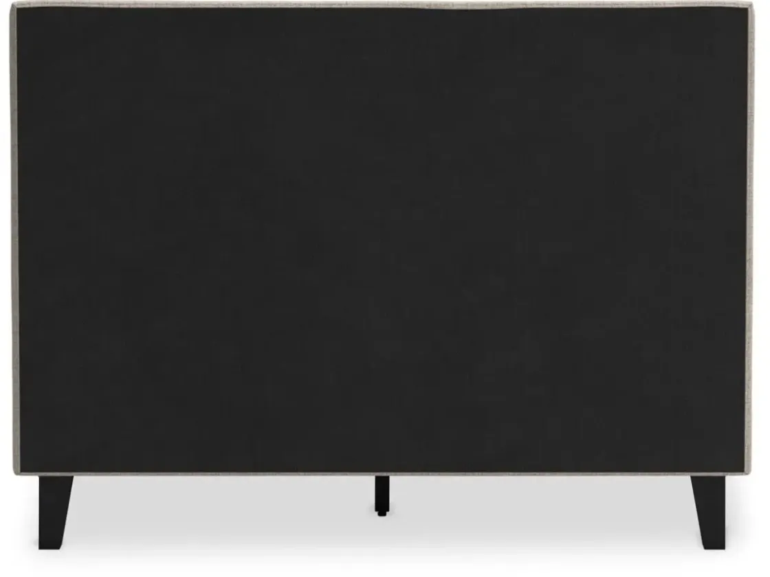 Mor Furniture Cielden Upholstered Bed In Soft Gray, Queen