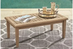 Mor Furniture Clare View Outdoor Coffee Table In Grayish Brown