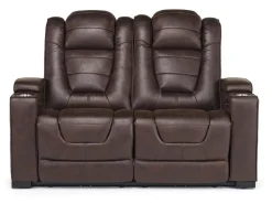 Mor Furniture Cody 2 Power Loveseat In Walnut