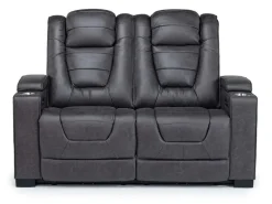 Mor Furniture Cody 2 Power Sofa & Loveseat In Walnut