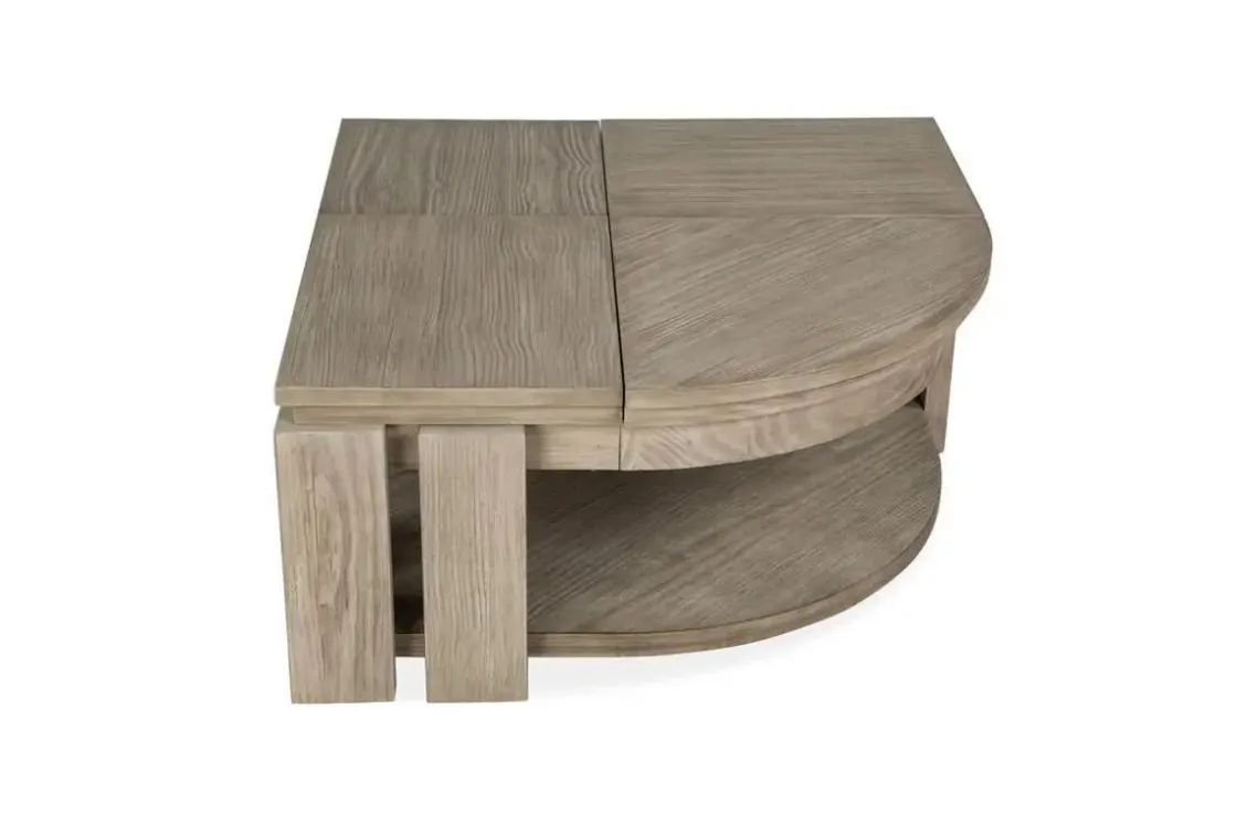 Mor Furniture Conrad Lift Top Coffee Table In Stone Harbor Gray