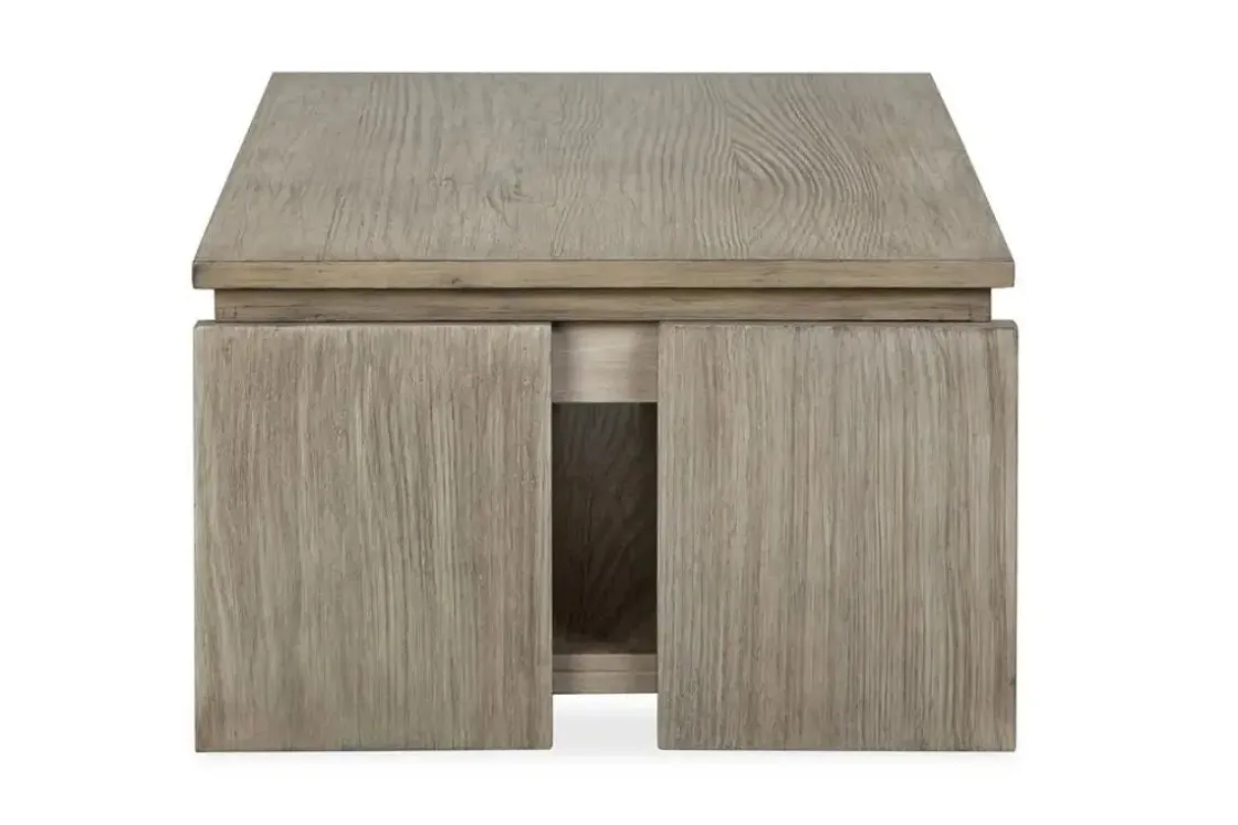 Mor Furniture Conrad Lift Top Coffee Table In Stone Harbor Gray