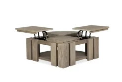 Mor Furniture Conrad Lift Top Coffee Table In Stone Harbor Gray