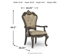 Mor Furniture Constantine Dining Side Chair In Cherry
