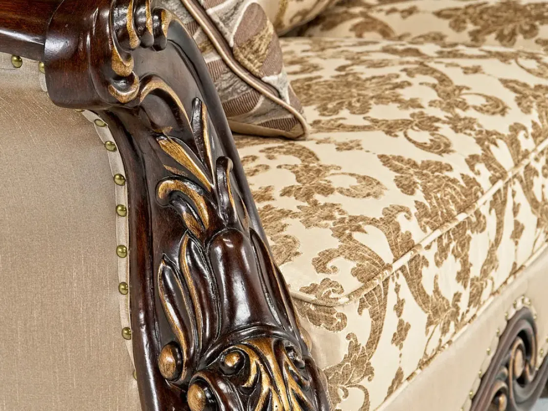 Mor Furniture Constantine Sofa & Loveseat In Gold