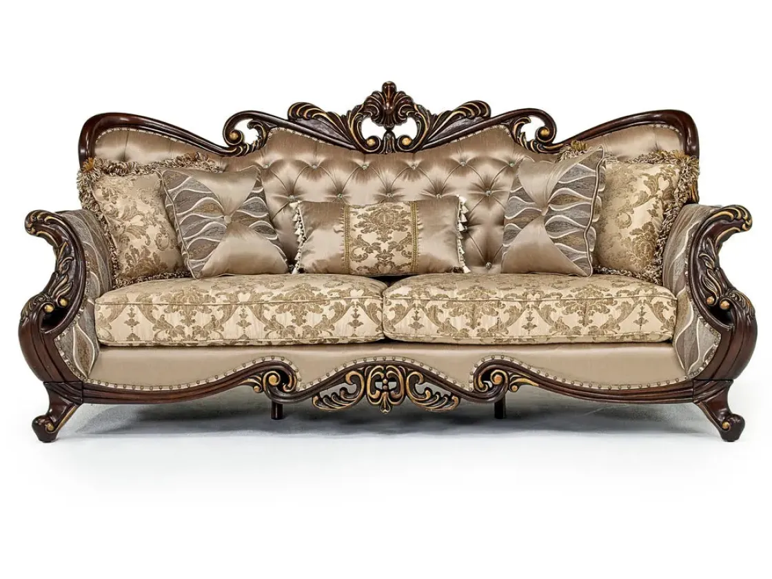 Mor Furniture Constantine Sofa & Loveseat In Gold