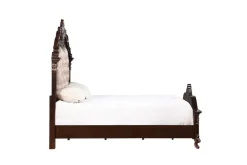 Mor Furniture Constantine Upholstered Bed In Cherry, Queen