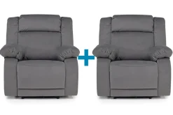 Mor Furniture Cora Recliners In Midnight, Set Of 2