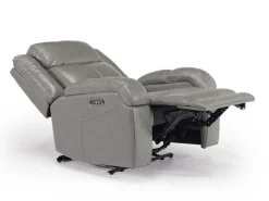 Mor Furniture Cortez Power Recliner In Dark Brown Leather