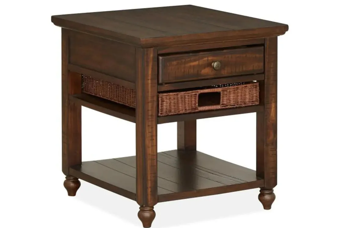 Mor Furniture Cottage Lane End Table In Brown