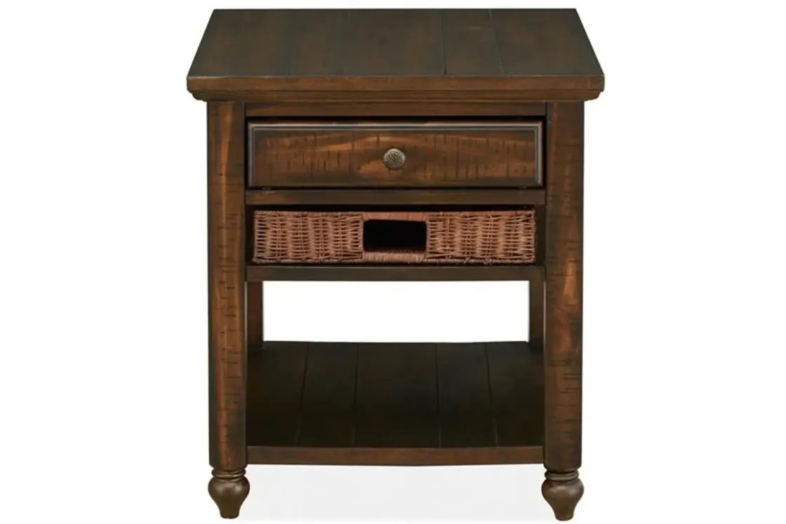 Mor Furniture Cottage Lane End Table In Brown
