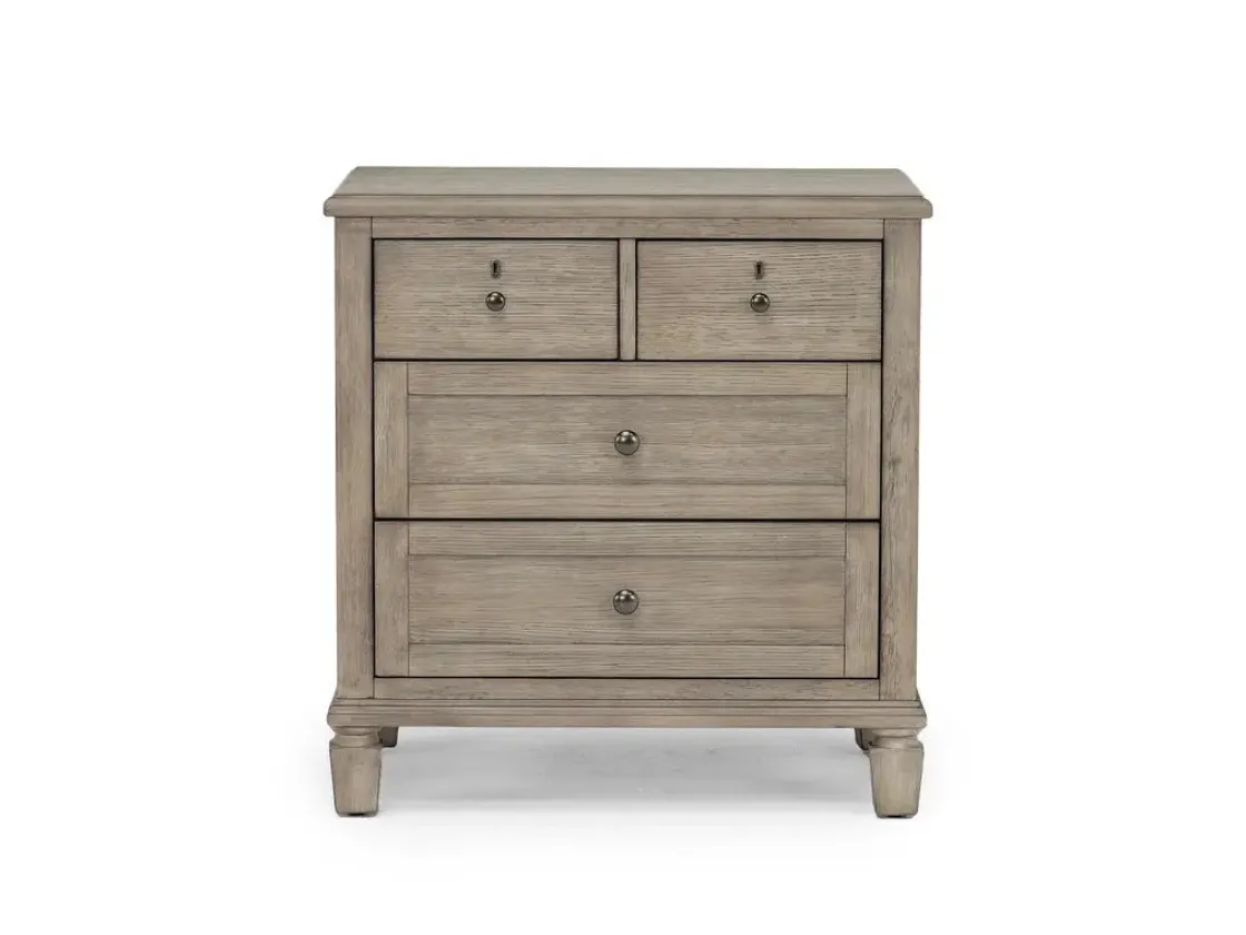 Mor Furniture Country Side 4 Drawer Nightstand In Brown