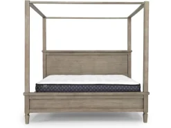 Mor Furniture Country Side Canopy Bed In Brown, Queen