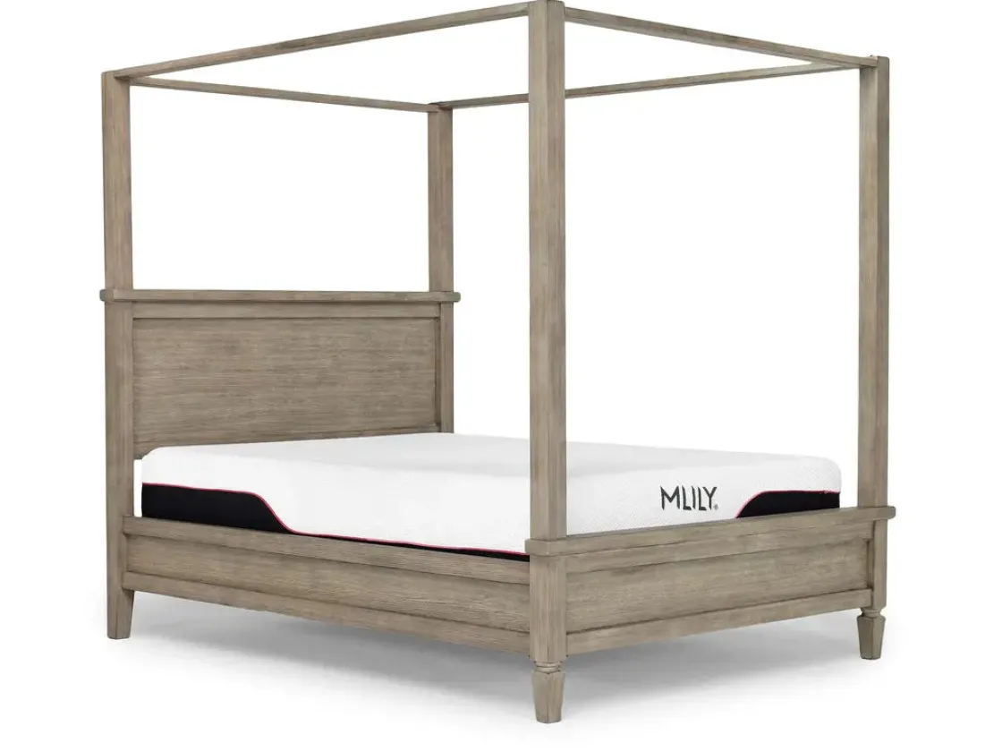 Mor Furniture Country Side Canopy Bed In Brown, Queen