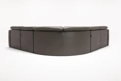 Mor Furniture Cove 5 Piece 2 Power Sectional In Gray Leather