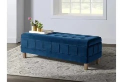 Mor Furniture Crosby Storage Bench In Gun Metal