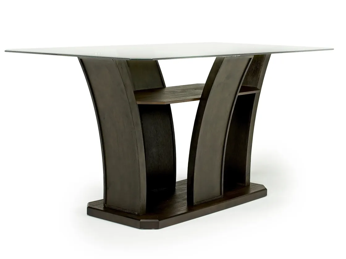 Mor Furniture Dapper Counter Height Dining Table & 4 Stools In Brown