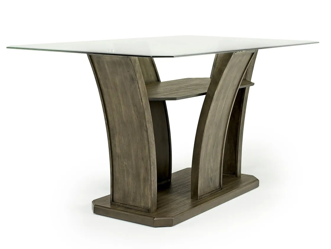 Mor Furniture Dapper Counter Height Dining Table In Brown