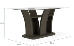 Mor Furniture Dapper Counter Height Dining Table In Brown