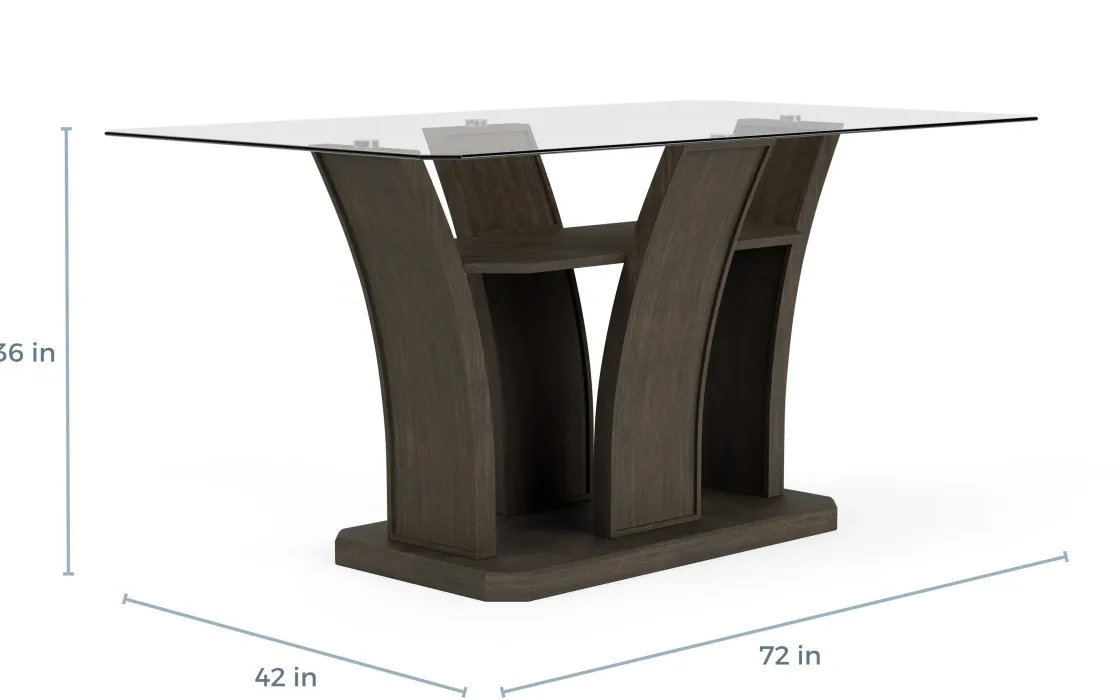 Mor Furniture Dapper Counter Height Dining Table In Brown