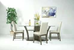 Mor Furniture Dapper Dining Table & 4 Chairs In Gray