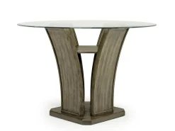 Mor Furniture Dapper Round Counter Height Dining Table In Brown