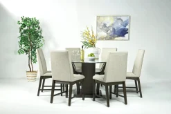 Mor Furniture Dapper Round Dining Table In Gray