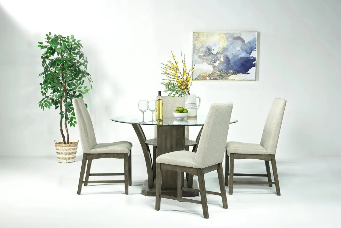 Mor Furniture Dapper Round Dining Table In Gray