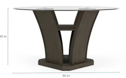 Mor Furniture Dapper Round Dining Table In Gray