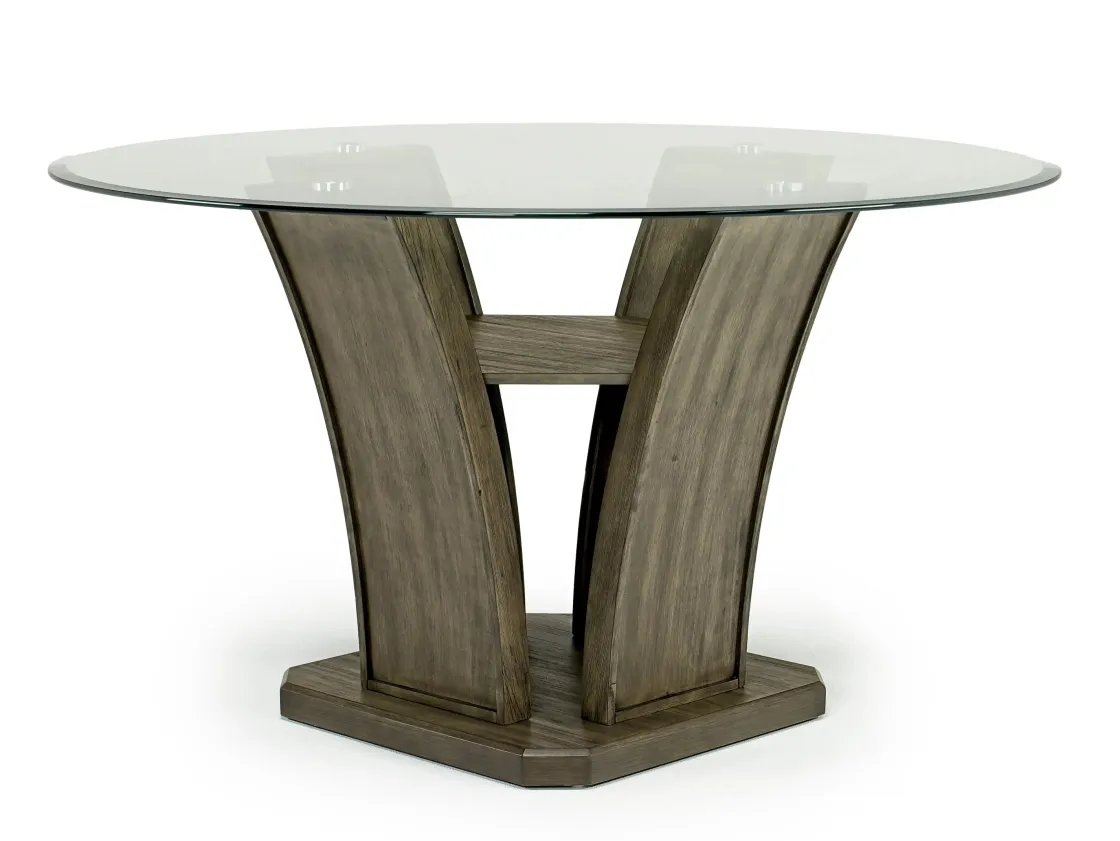 Mor Furniture Dapper Round Dining Table & 4 Chairs In Brown