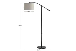 Mor Furniture Darkshimm Floor Lamp In Bronze