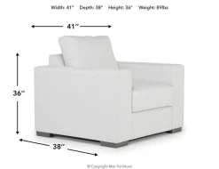 Mor Furniture Dennon Chair In Sea Salt