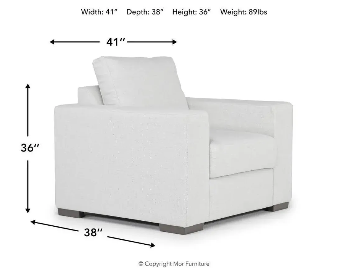 Mor Furniture Dennon Chair In Sea Salt