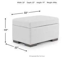 Mor Furniture Dennon Storage Ottoman In