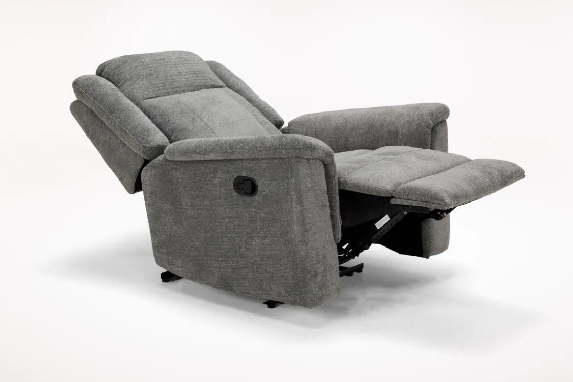 Mor Furniture Derby Recliner In Light Gray