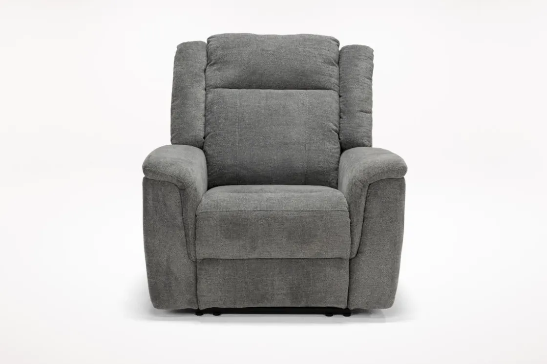 Mor Furniture Derby Recliner In Light Gray