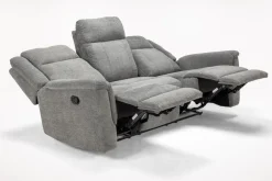 Mor Furniture Derby Reclining Sofa & Console Loveseat In Gray