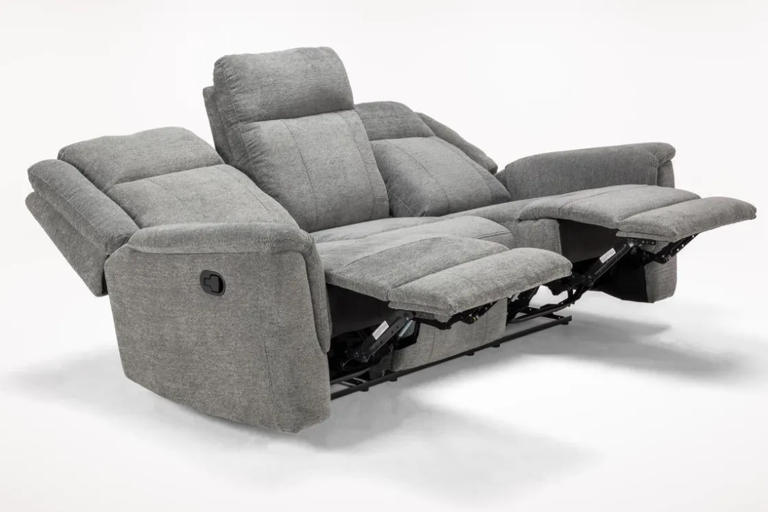 Mor Furniture Derby Reclining Sofa In Light Gray