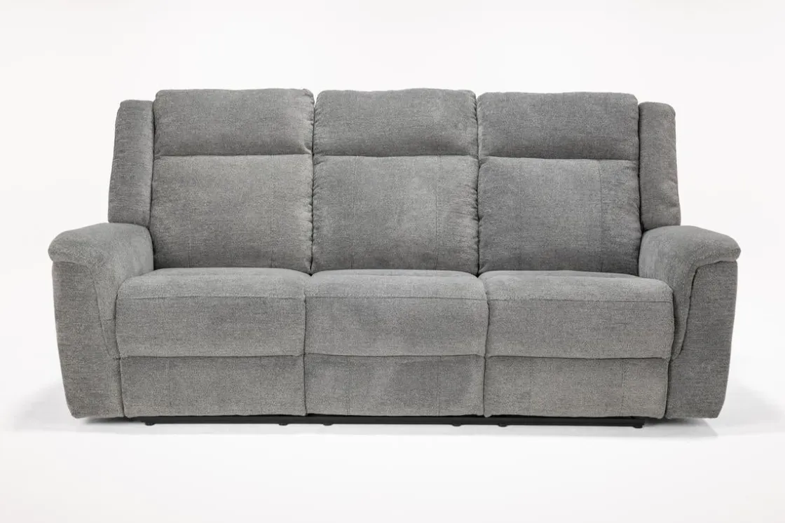 Mor Furniture Derby Reclining Sofa In Light Gray