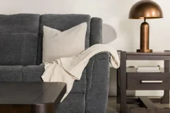 Mor Furniture Derby Reclining Sofa In Light Gray