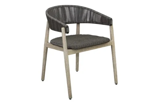 Mor Furniture Dermott Outdoor Side Chair In Brown, Set Of 2