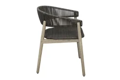 Mor Furniture Dermott Outdoor Side Chair In Brown, Set Of 2