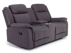 Mor Furniture Diamond Reclining Console Loveseat In Gray