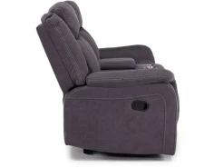 Mor Furniture Diamond Reclining Console Loveseat In Gray