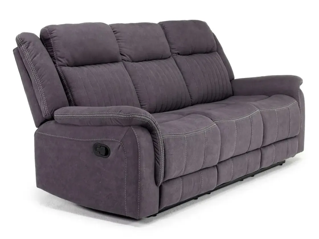 Mor Furniture Diamond Reclining Sofa & Console Loveseat In Gray