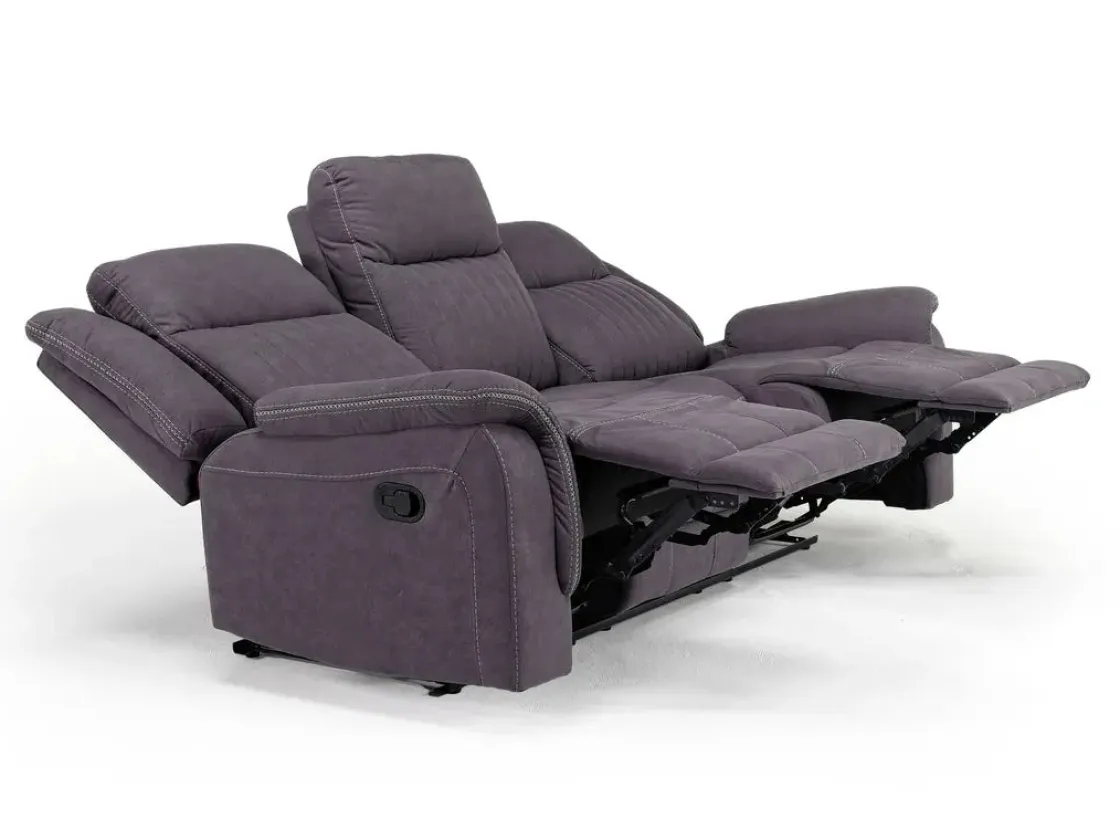 Mor Furniture Diamond Reclining Sofa In Gray