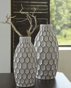 Mor Furniture Dionna Vases In White, Set Of 2